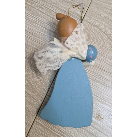 Vintage Wooden Christmas Ornaments Hand Painted Old Design Collectible Holiday - Picture 4 of 15